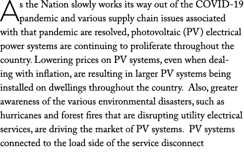 As the Nation slowly works its way out of the COVID-19 pandemic and various supply chain issues associated with that    
