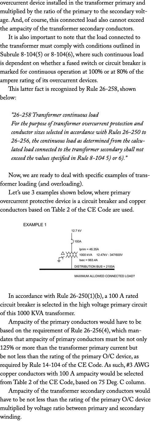 overcurrent device installed in the transformer primary and multiplied by the ratio of the primary to the secondary v   
