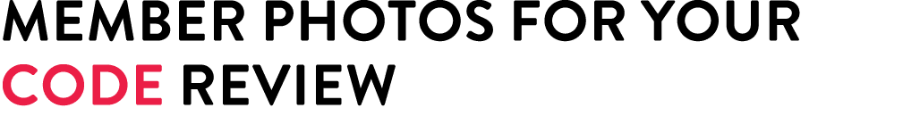 Member photos for your Code review