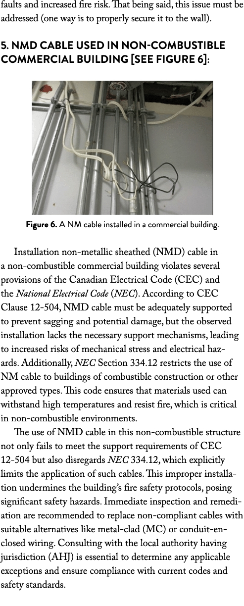 faults and increased fire risk. That being said, this issue must be addressed (one way is to properly secure it to th...