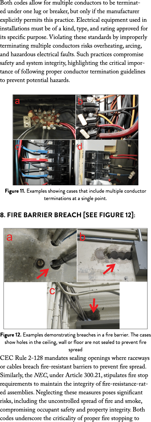 Both codes allow for multiple conductors to be terminated under one lug or breaker, but only if the manufacturer expl...