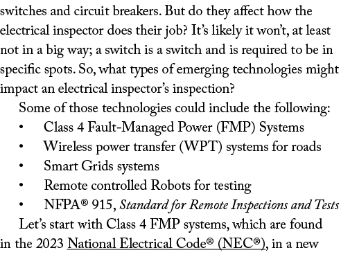 switches and circuit breakers. But do they affect how the electrical inspector does their job? It’s likely it won’t, ...