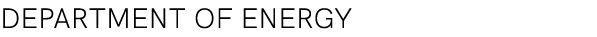 DEPARTMENT OF ENERGY