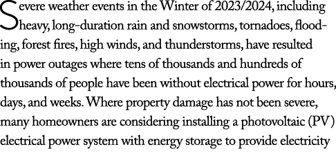 Severe weather events in the Winter of 2023/2024, including heavy, long duration rain and snowstorms, tornadoes, floo...