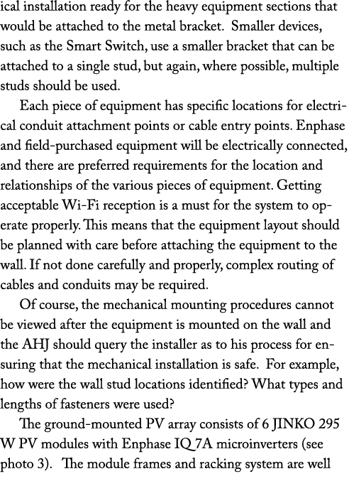 ical installation ready for the heavy equipment sections that would be attached to the metal bracket. Smaller devices...