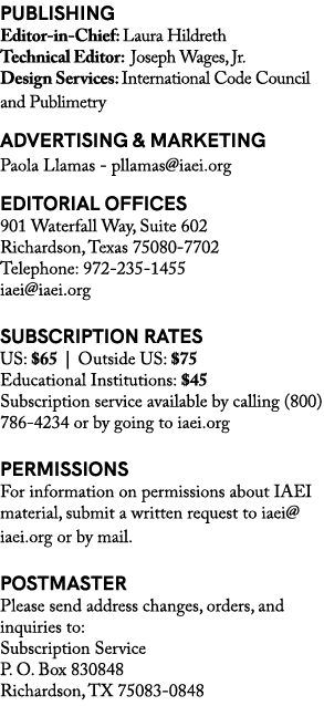PUBLISHING Editor in Chief: Laura Hildreth Technical Editor: Joseph Wages, Jr. Design Services: International Code Co...