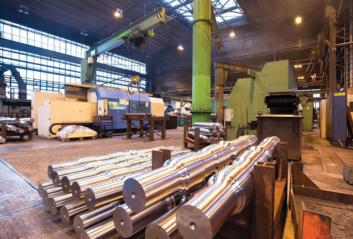 industrial production of shafts for heavy industry