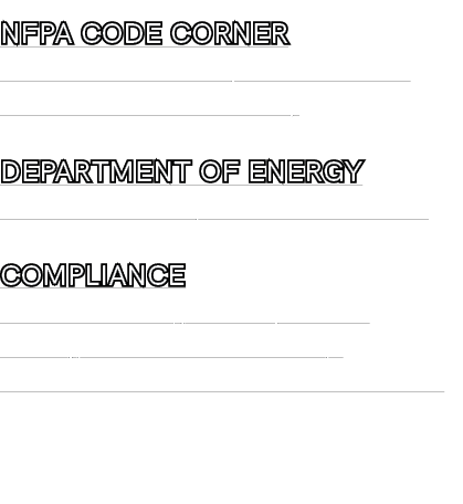 NFPA CODE CORNER Workforce Development and its Role in Electrical Safety DEPARTMENT OF ENERGY Electrical Utility Risk...