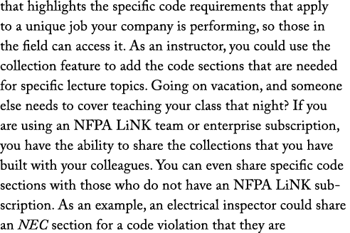that highlights the specific code requirements that apply to a unique job your company is performing, so those in the...