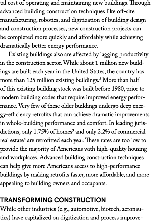 tal cost of operating and maintaining new buildings. Through advanced building construction techniques like off site ...