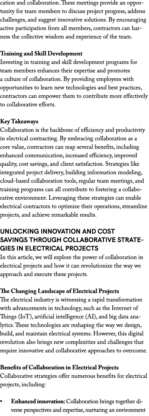 cation and collaboration. These meetings provide an opportunity for team members to discuss project progress, address...