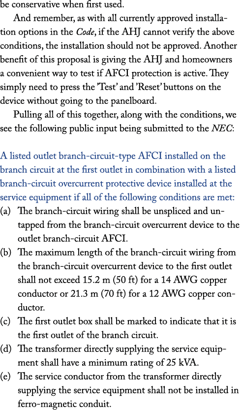 be conservative when first used. And remember, as with all currently approved installation options in the Code, if th...