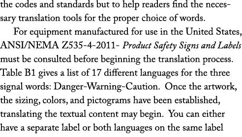 the codes and standards but to help readers find the necessary translation tools for the proper choice of words. For ...