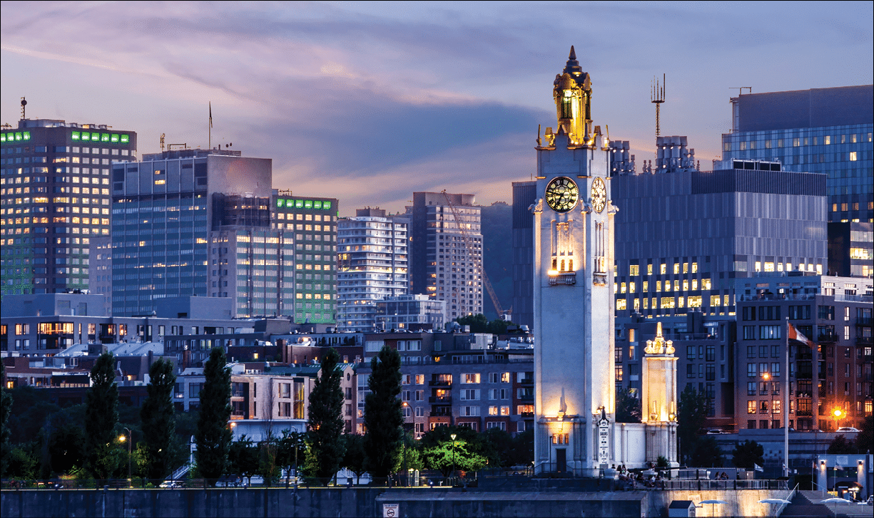 View of Montreal downtown, Quebec, Canada