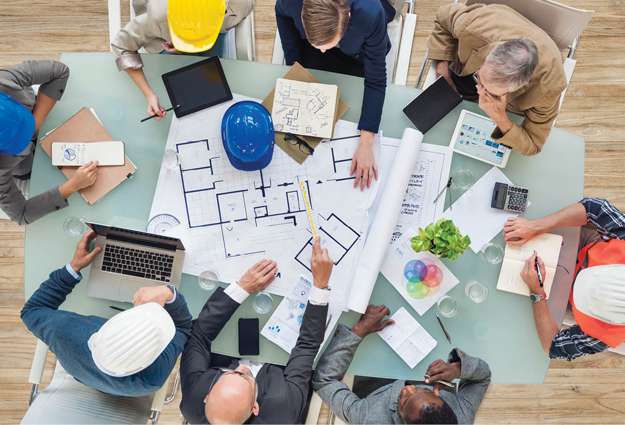 Architects and Engineers Planning on a New Project