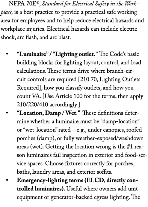 NFPA 70E®, Standard for Electrical Safety in the Workplace, is a best practice to provide a practical safe working ar...