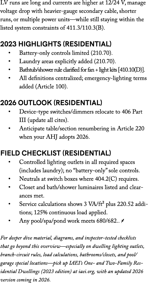 LV runs are long and currents are higher at 12/24 V, manage voltage drop with heavier gauge secondary cable, shorter ...