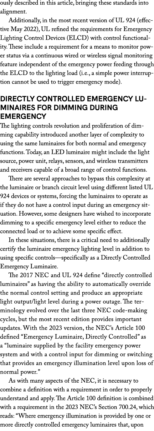 ously described in this article, bringing these standards into alignment. Additionally, in the most recent version of...