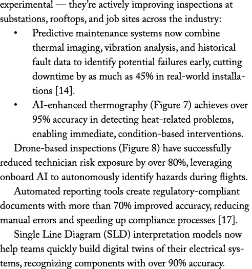 experimental — they’re actively improving inspections at substations, rooftops, and job sites across the industry: • ...