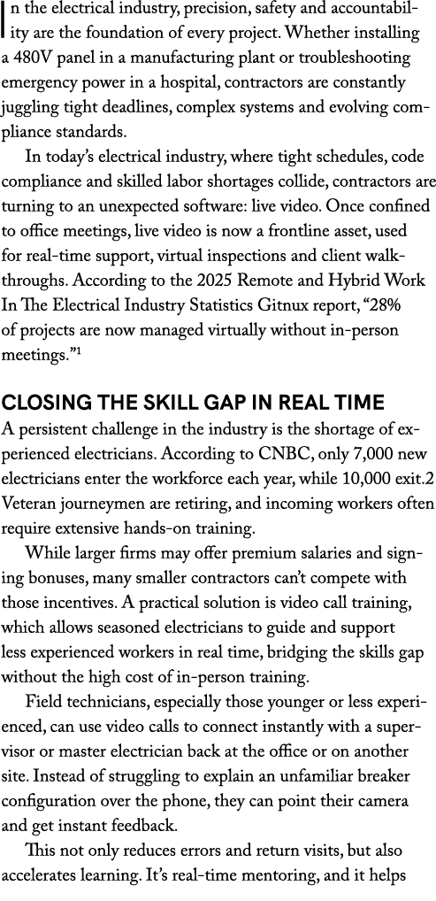 In the electrical industry, precision, safety and accountability are the foundation of every project. Whether install...