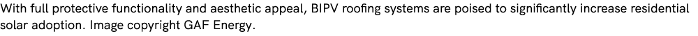 With full protective functionality and aesthetic appeal, BIPV roofing systems are poised to significantly increase re...