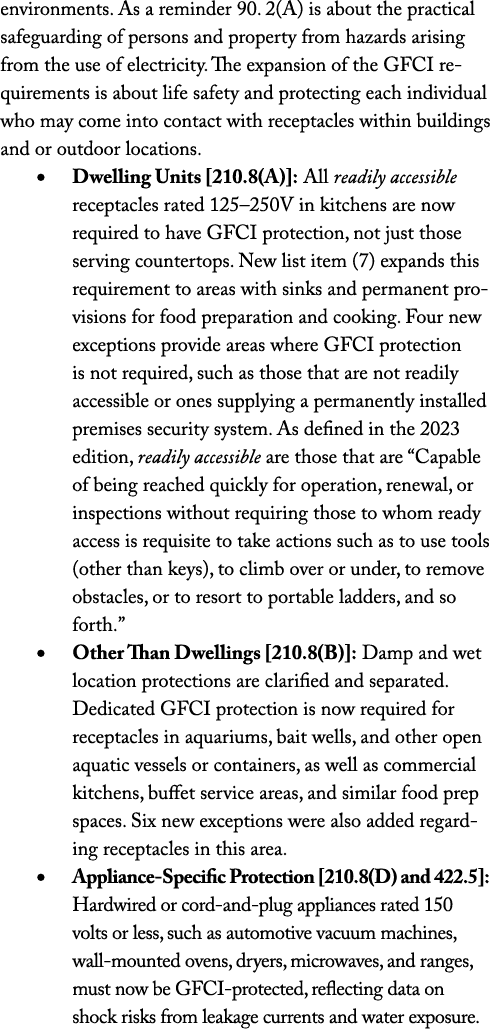 environments. As a reminder 90. 2(A) is about the practical safeguarding of persons and property from hazards arising...
