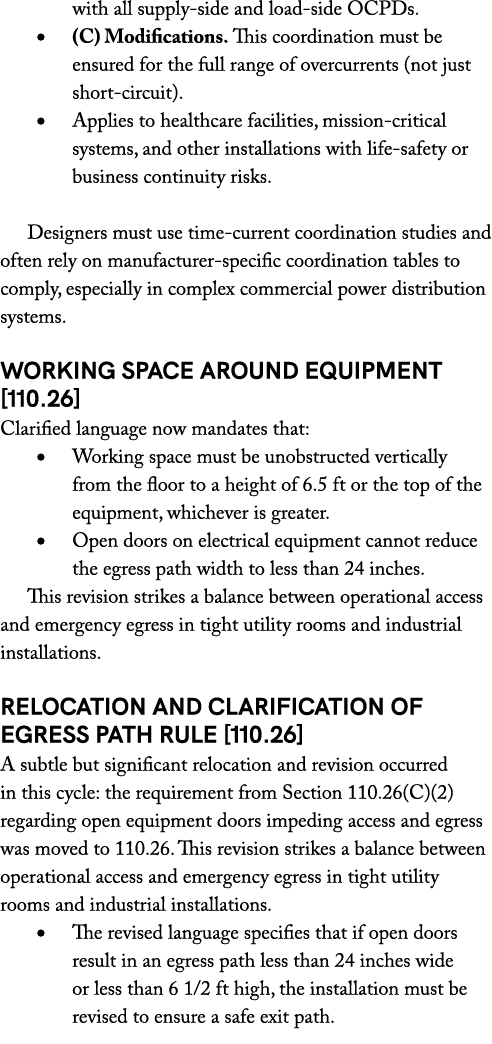 with all supply side and load side OCPDs. • (C) Modifications. This coordination must be ensured for the full range o...