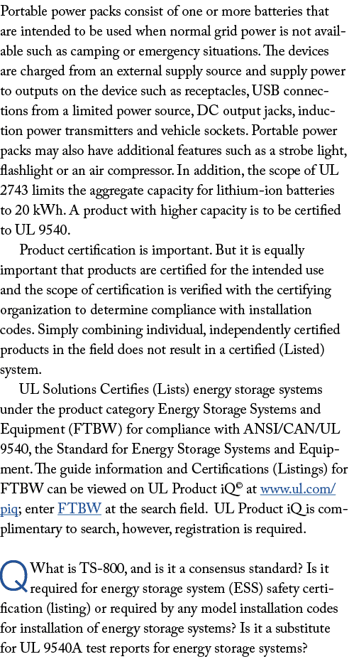 Portable power packs consist of one or more batteries that are intended to be used when normal grid power is not avai...