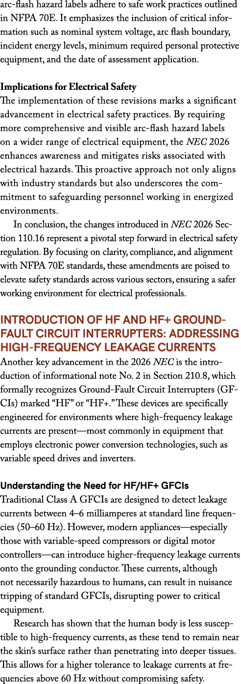 arc flash hazard labels adhere to safe work practices outlined in NFPA 70E. It emphasizes the inclusion of critical i...