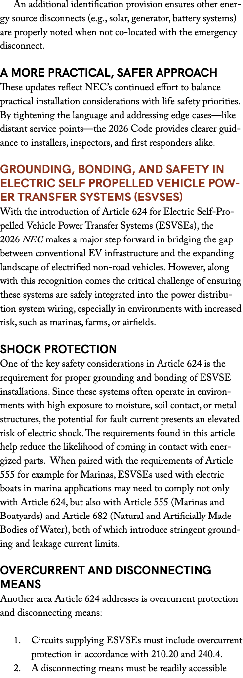An additional identification provision ensures other energy source disconnects (e.g., solar, generator, battery syste...