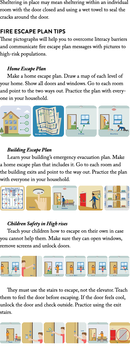 Sheltering in place may mean sheltering within an individual room with the door closed and using a wet towel to seal ...