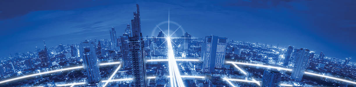 High Angle View Of Light Trails On Highway At Night