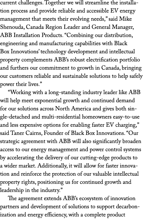 current challenges. Together we will streamline the installation process and provide reliable and accessible EV energ...