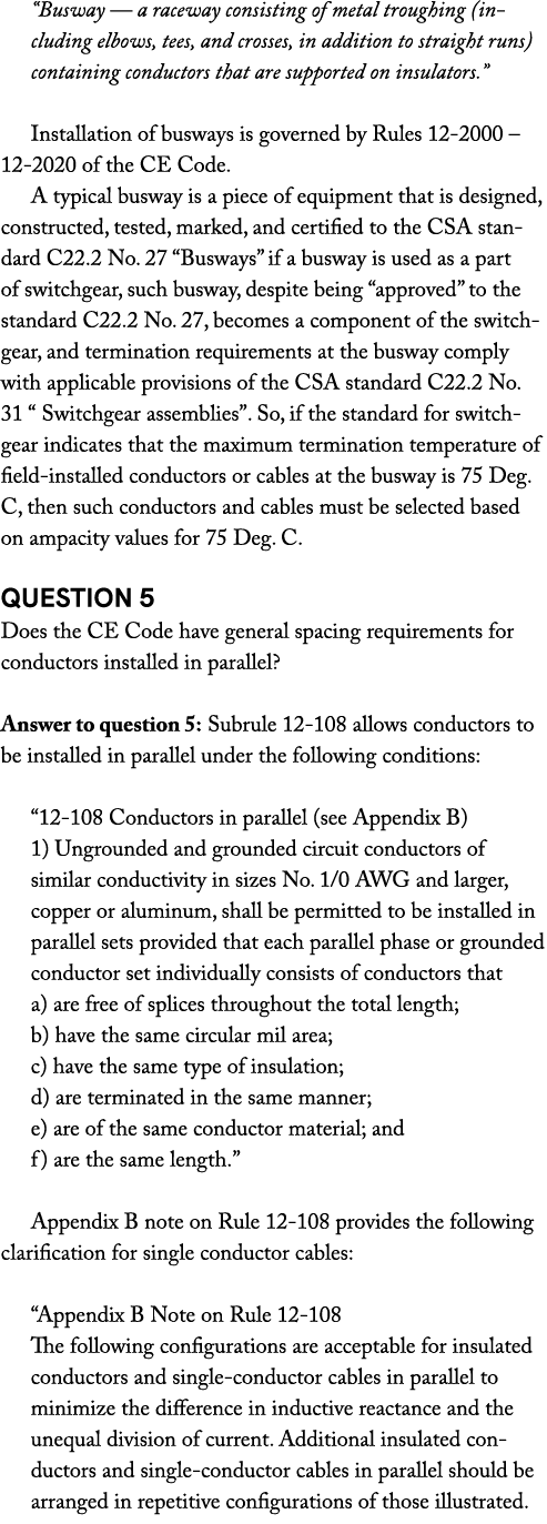 “Busway — a raceway consisting of metal troughing (including elbows, tees, and crosses, in addition to straight runs)...