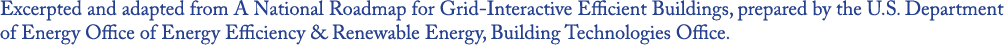 Excerpted and adapted from A National Roadmap for Grid Interactive Efficient Buildings, prepared by the U.S. Departme...