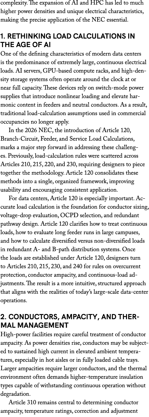 complexity. The expansion of AI and HPC has led to much higher power densities and unique electrical characteristics,...
