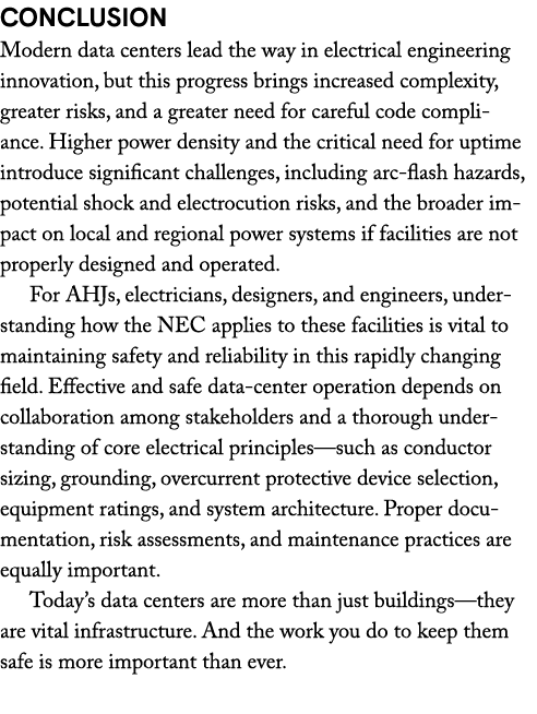 Conclusion Modern data centers lead the way in electrical engineering innovation, but this progress brings increased ...