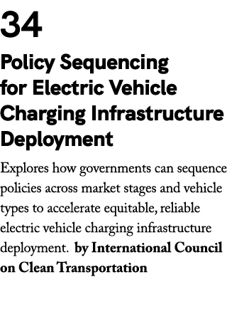 34 Policy Sequencing for Electric Vehicle Charging Infrastructure Deployment Explores how governments can sequence po...