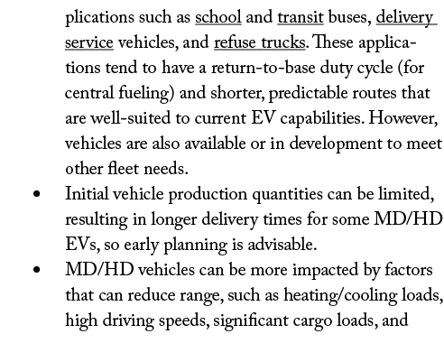 plications such as school and transit buses, delivery service vehicles, and refuse trucks. These applications tend to...