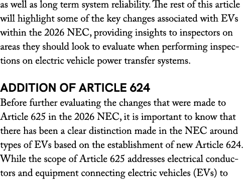 as well as long term system reliability. The rest of this article will highlight some of the key changes associated w...