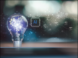 Artificial intelligence concept showing automation, data flow, smart processing, connected digital systems, representing machine learning innovation ,advanced technology future business transformation